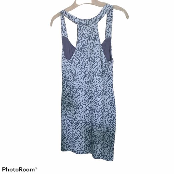 Free People Pink Gray Empire Waist Mini Dress - Picture 4 of 6